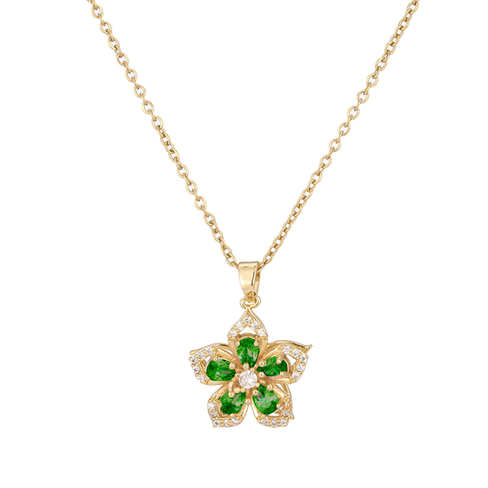 

Retro Copper Chain Big Flower Necklace Female Hip-hop Cold Wind Long Sweater Clavicle Chain Neck Chain Accessories