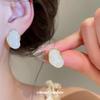 High-End Retro Resin Marbled Geometric Stud Earrings: Unique and Fashionable Accessories