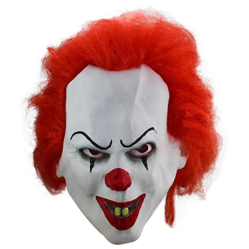 It Chapter Two Red-haired Clown Latex Mask - Halloween Horror Mask