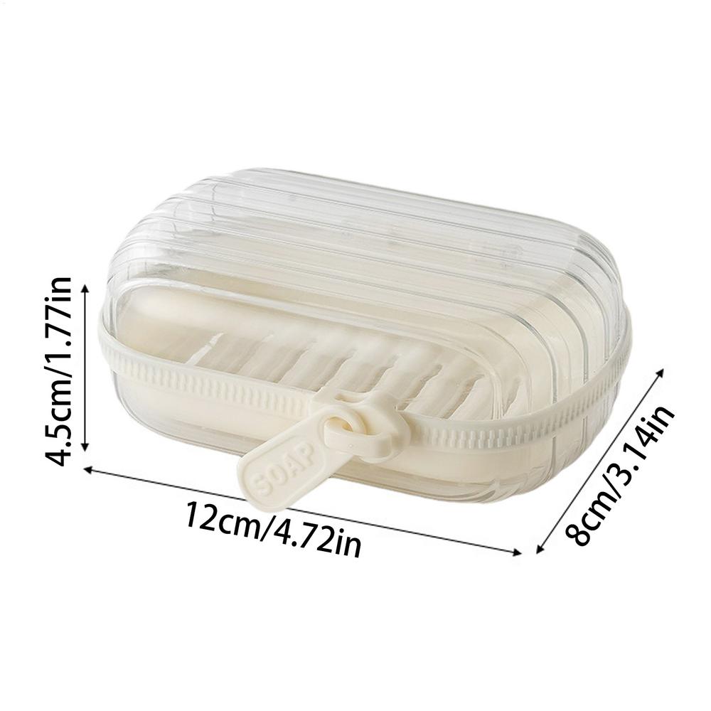 

Дорожная мыльница герметичная на молнии, держатель для мыла, дорожный футляр, двухслойная с герметичной крышкой, подставка для хранения люфы, герметичная молния красный