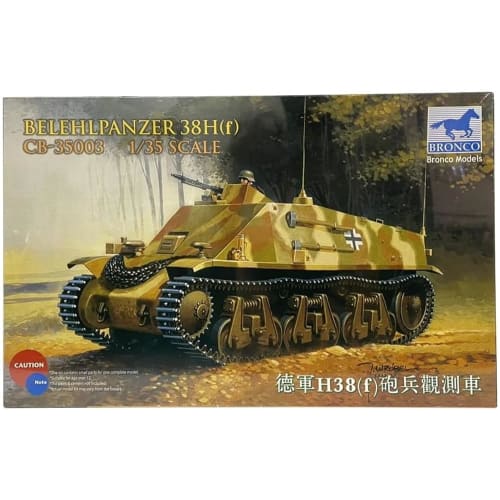 Bronco Model 1/35 German Hotchkiss Tank-Modified Armored Artillery Observation Vehicle Plastic Model CB35003