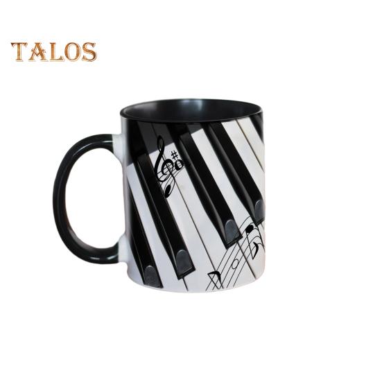 

Музыкальная кофейная кружка, керамическая новинка, чашка для музыкальных нот, большая емкость 350 мл, дизайн в виде гитары, фортепиано, скрипки, кружка для горячего питья, музыкальный подарок для любителей музыки, дом B