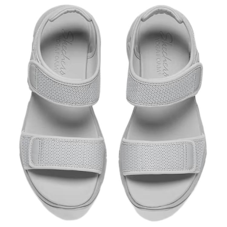 Skechers Avslappnade Bekväma Mångsidiga Strandtofflor Damsandaler Grå 119866-GRY