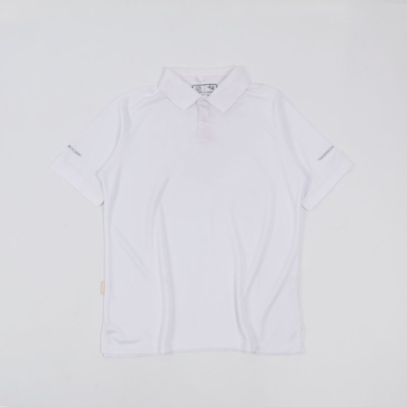 

Export Mesh Breathable Quick-Drying Loose Short-Sleeved Polo Shirt White (partially flawed) S