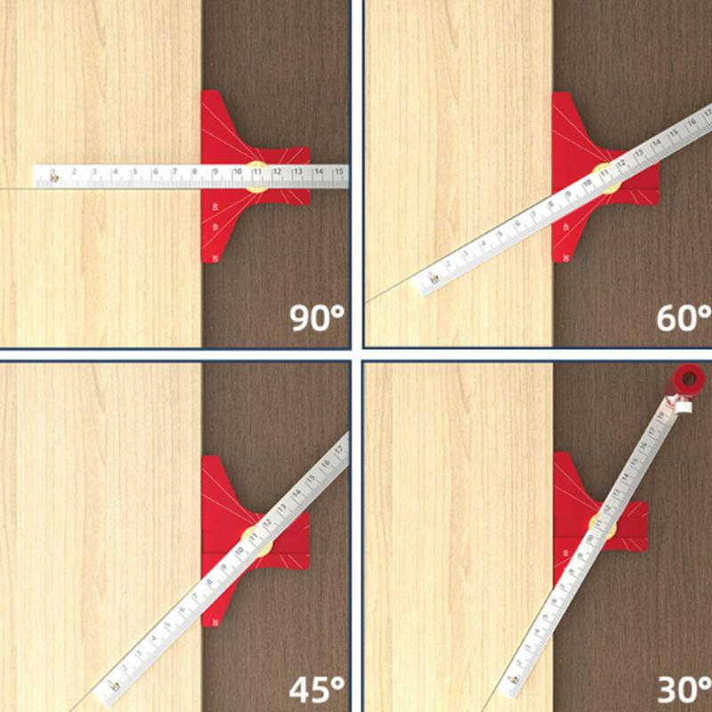 Precise Woodworking Ruler Precision Marking Scriber Ruler T Carpenter Square Ruler T-Type Woodworking Ruler For Home Factory China Mainland