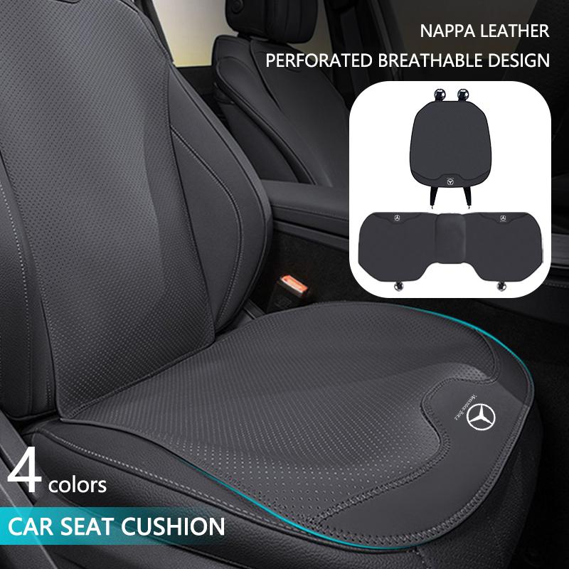 XKJ1 Car Seat Cover Sweatproof Breathable Anti-slip Seat Mat Pad For Mercedes Benz GLC CLE CLA GLB GLS W177 W205 W213 W222 Stickers