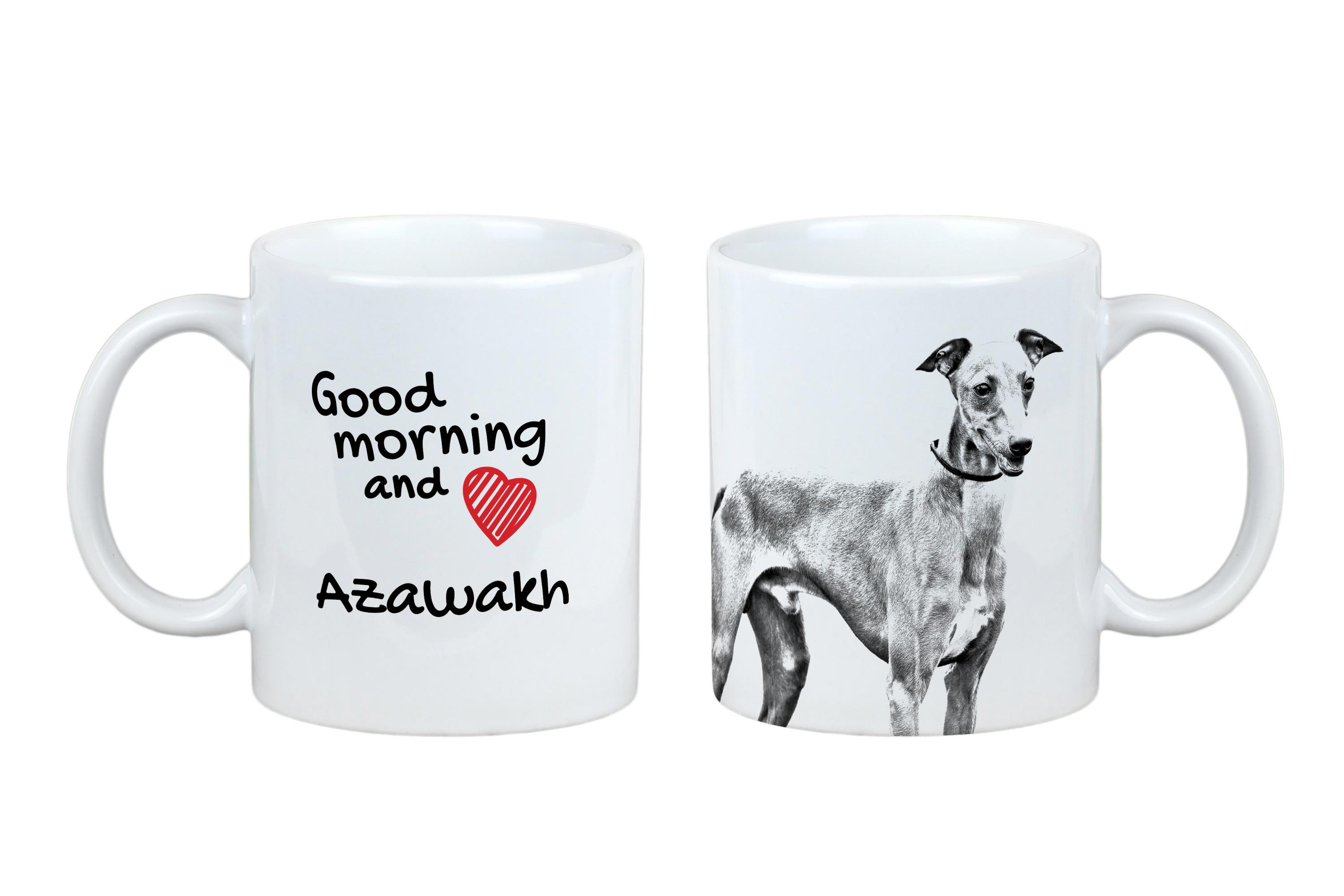 

Azawakh, Tuareg Sloughi - cup with a dog, personalized cup with a print, a classic gift for everyone from the Art-Dog brand білий