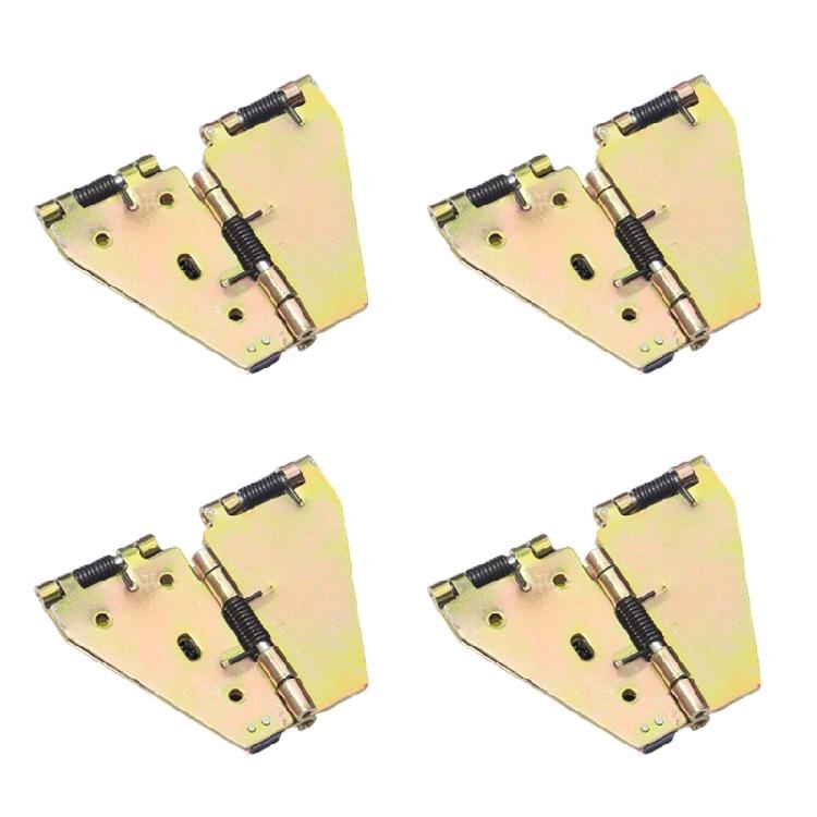 4pcs Folding Hinges Set for Round Dining Desks Cabinet Hardware with Screws Included Space Saving Folding Hinges Set