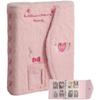 Songheung 6-hole photo album binder album A5 40 sheets 4-cell double-sided photo album diary, pink, 1 piece