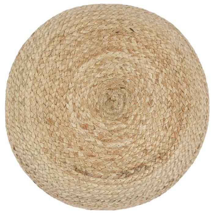 VidaXL Pouf fait à la main 45 x 30 cm Jute