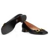 Horsebit Ballet Flat Black Leather Women's 645600 C9D00 1000
