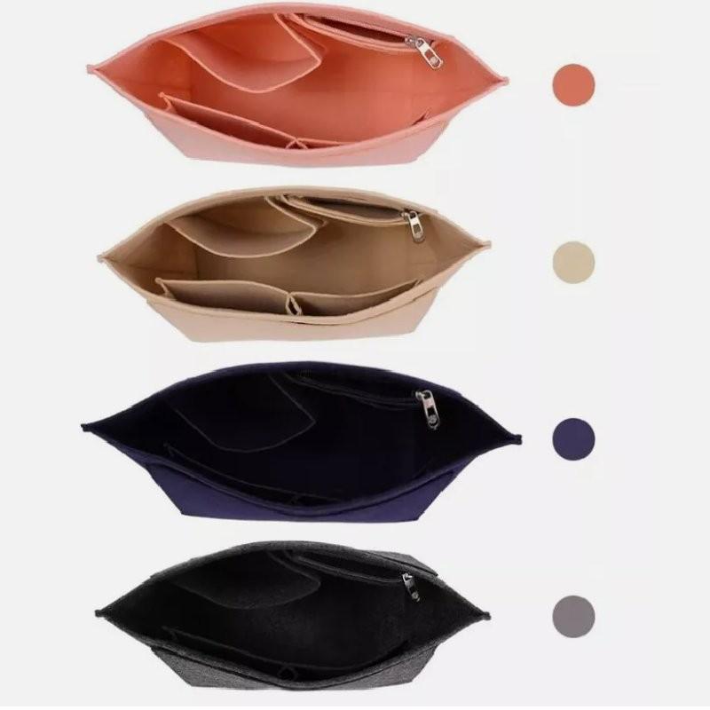Stylish Felt Makeup Bag Multi-functional Design For Efficient Cosmetic Organization