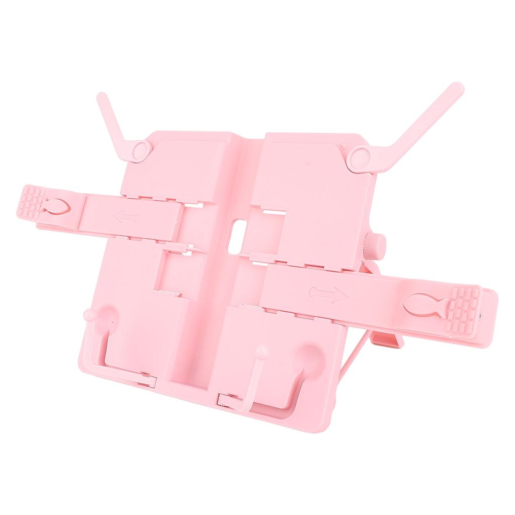 Book Stand for Kids Angle Adjustment Desktop Reading Adjustable Book Clip Stand Book Holder Pink