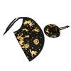 Halloween Cat Costumes Stylish Innovative Pumpkin Bat Print Cat Dog Wizard Hat Cloak Set for Cats