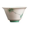 Hand-painted Bamboo Master Cup Ladies Personal Tea Cup Bowl Chinese Ceramic Kung Fu Teaware Retro Tea Ceremony Household Teacups