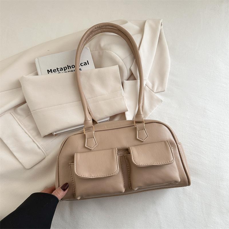 

Премиальная сумка женская осенняя новая сумка-подмышка для通勤 модная простая нишевая дизайнерская наплечная сумка