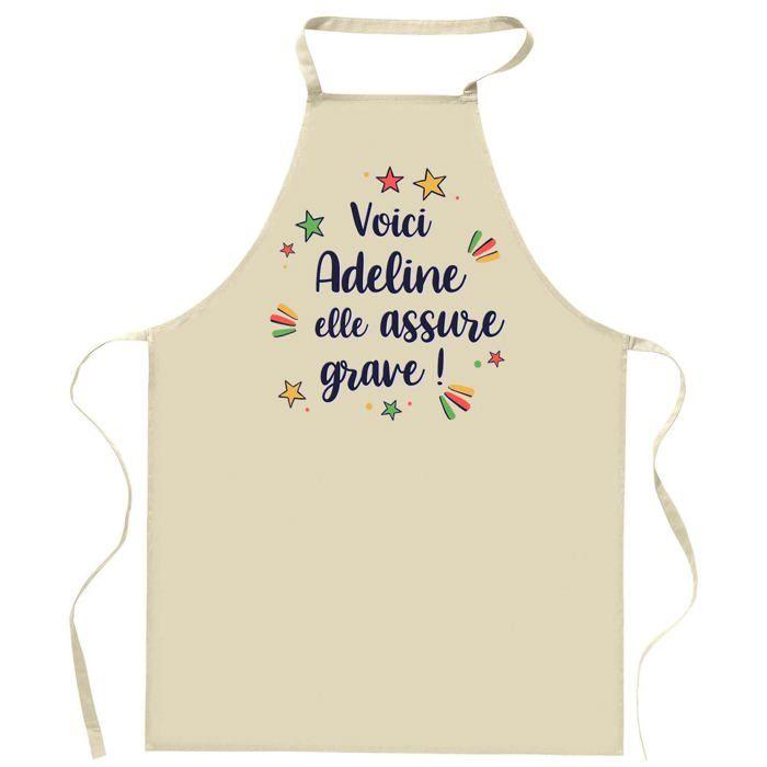 Tablier de cuisine - Adeline - Impression bretonne - Coton résistant - Imprimé en Bretagne