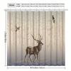 1pc Christmas Deer Forest minimalist shower curtain, high-end elegant bathroom curtain, bathroom decoration pattern
