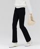 Chase Cult Women'S Bonded Black Hidden Elastic Bootcut Denim Pants - Black