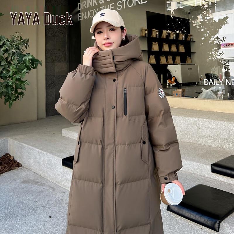 Yaya Women's 2025 Winter Mid-Length Hooded Down Jacket