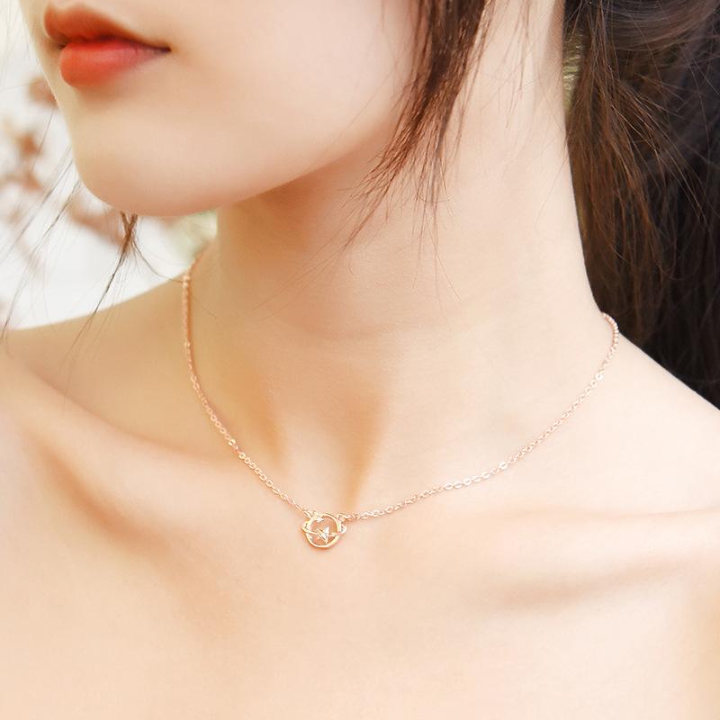Xiaohongshu Same Necklace Female Dream Planet Collarbone Chain Fashion Temperament Simple Neck Chain Female