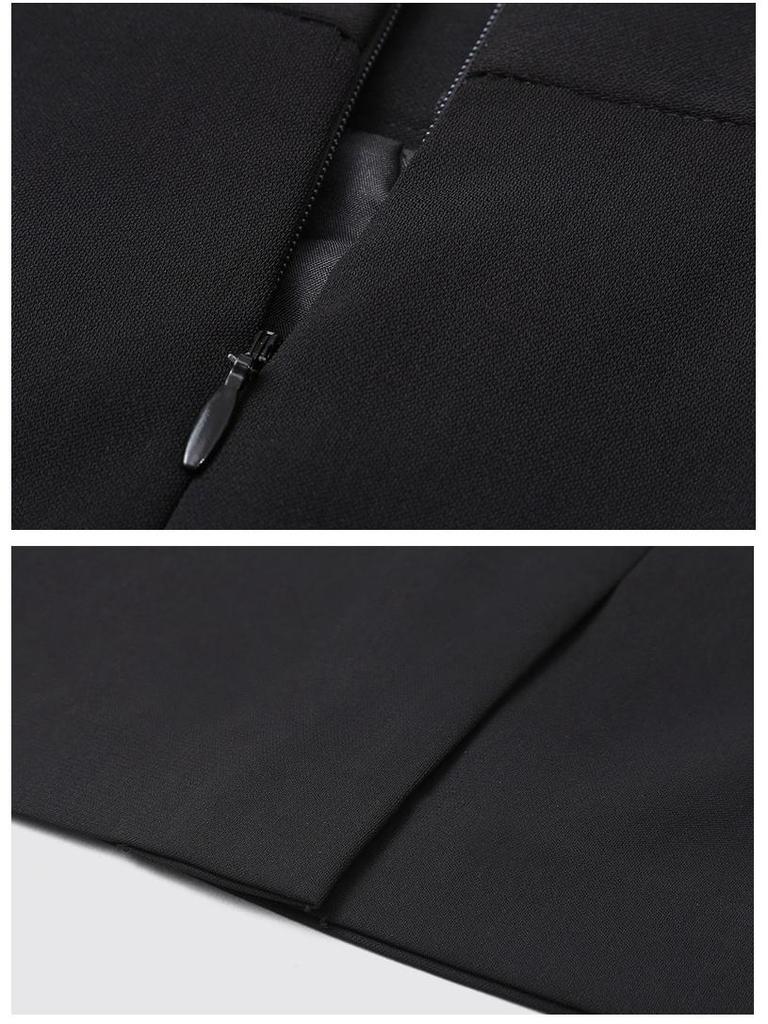 Eleganter Damen Bleistiftrock in Schwarz, knielang - Perfekt für Büro und Herbst/Frühling