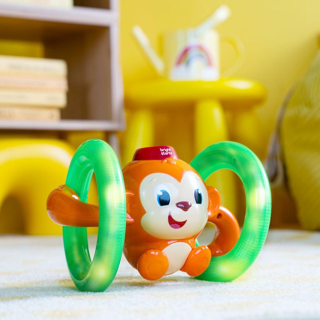 Musical Toy Bright Starts Little Roll & Glow Monkey