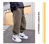 Boys' Fleece-Lined Corduroy Sweatpants - 2024 Autumn/Winter Sports & Casual Style