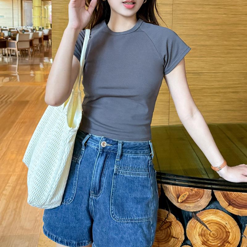 

Футболка из хлопка с коротким рукавом и круглым вырезом, женская короткая футболка, весна/лето, дизайн Spice Girls, базовая футболка Feel Base, топ XL