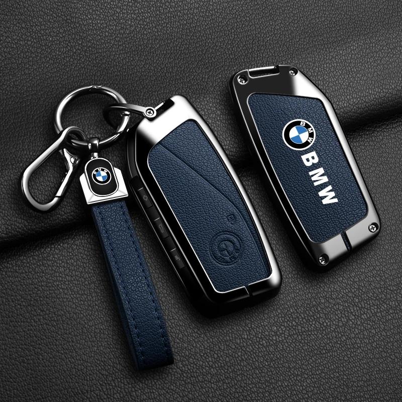 2025 Zinc Alloy Leather Car Remote Key Case Cover for BMW X1 U11 X7 G07 XM G09 I7 7 Series G70 LCI iX I20 U06 G81 M3 2023 Ac