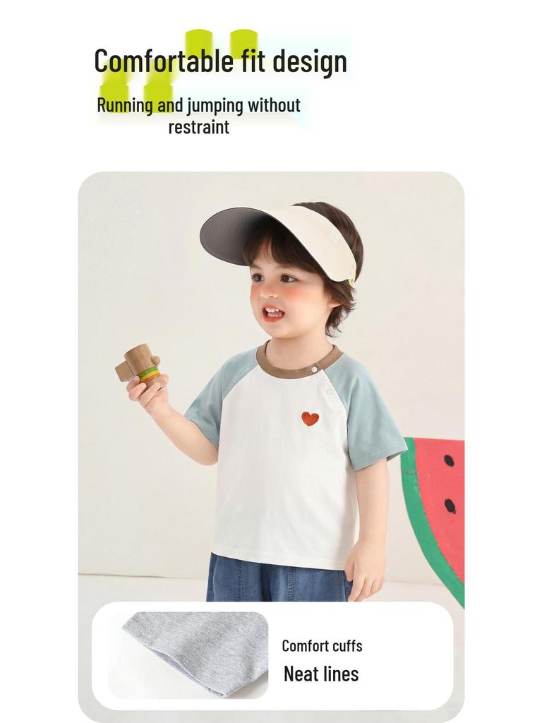 Kaka Panda Pure Cotton Short-Sleeve T-Shirt for Kids – Boys & Girls Summer Casual Top