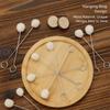 100Pcs DIY Craft Leather Wool Balls Painting Brush Leather Dyeing Applicator  Bowling Shoe Brush
