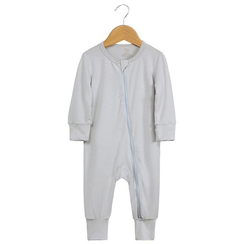 Bamboo Fiber Baby Onesie – Spring/Autumn Casual Homewear Newborn Climbing Suit