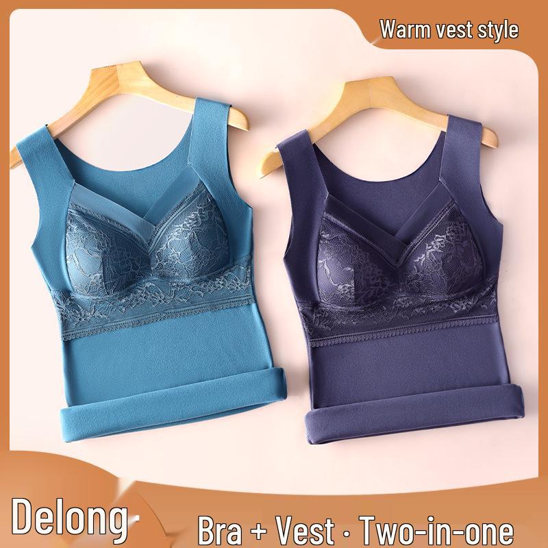 Dámská hřejivá oboustranná fleecová vesta s hrudní vložkou - Podzimní/zimní zeštíhlující základní vrstva a hřejivé spodní prádlo