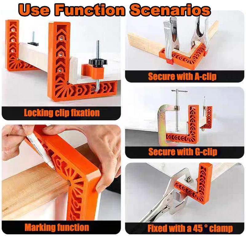 90 Degree Right Angle Locator 3/4 Inch Right Angle Clamps L-shaped Right Angle Ruler Professional Positioning Square Clamping