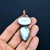 Larimar Anhänger Edelsteinschmuck, Kupfer elektrogeformter Anhänger, Handgefertigter Schmuck Geburtssteinanhänger, Geschenk für Ihn