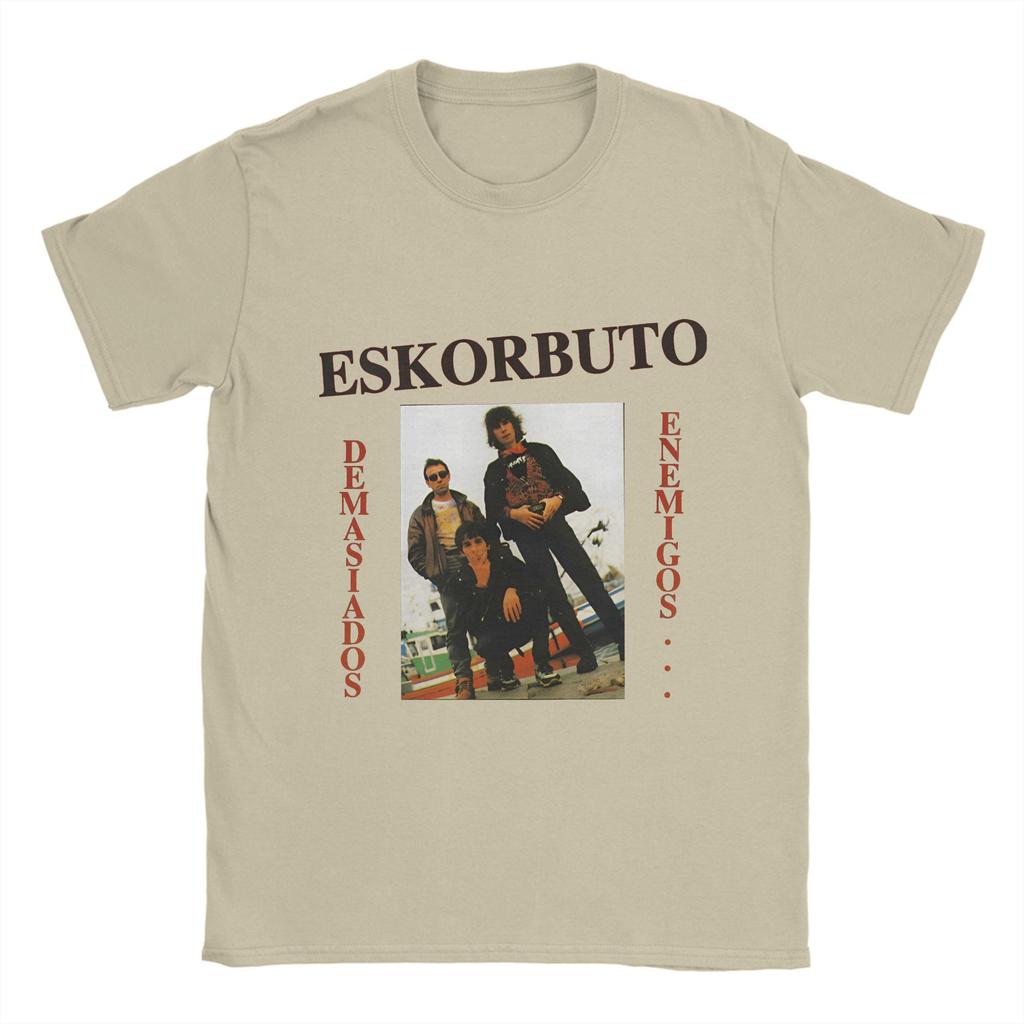 Herren T-Shirt Eskorbuto Maldito Freizeit Baumwoll T-Shirts Kurzarm Retro T-Shirts Rundhals Tops 6XL