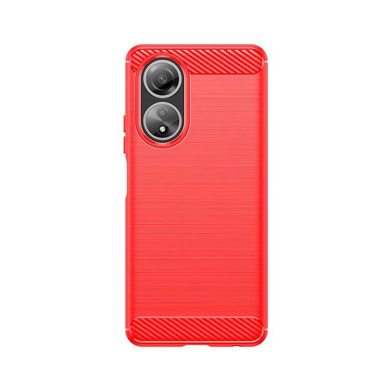 

For Cover OPPO A58 4G Case OPPO A58 4G Capa New Armor Phone Bumper Back Shockproof Soft TPU Carbon Fiber Fundas OPPO A 58 A58 4G For OPPO A58 4G красный