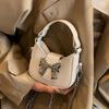 Chain Strap Messenger Bag for Women Bows Shoulder Bag PU Leather Crossbody Bag
