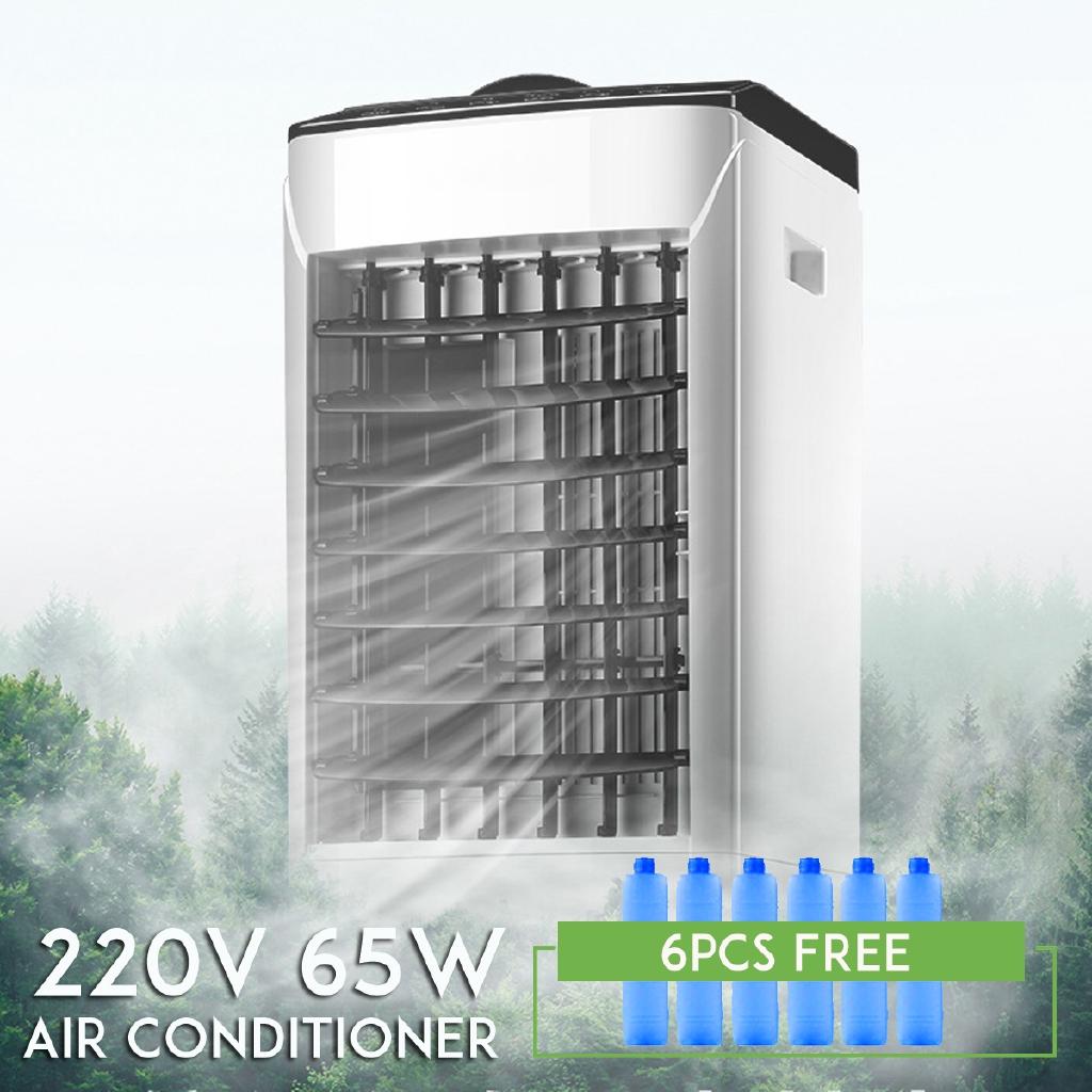 10L Tank Home Water Mobile Portable Air Conditioning Fan Humidifier Cooler ,Sleep Timer, 220V 65W, Bedroom Living Room Office