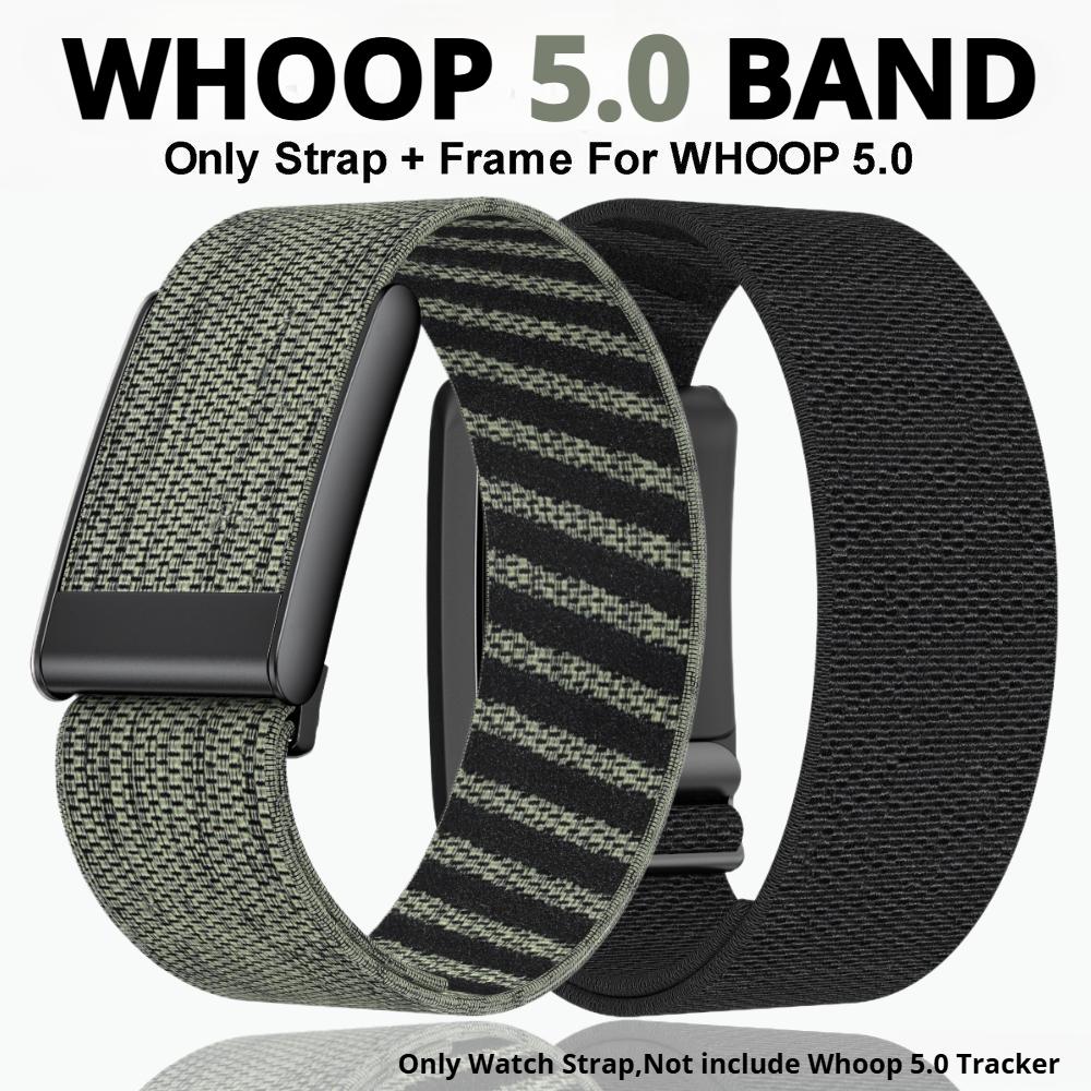 Verstellbares Nylon-Sportarmband für Whoop 5.0 Wasserdichtes Ersatz-Armband Fitness-Tracker Whoop Life EKG-Armband