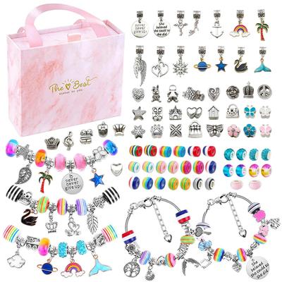 CORPER TOYS Jewelry Toy Accessory DIY Beading Sparkling Pretend Stringing Christmas Gift Girls' Kit, Charms, Bracelets, Set, Gift, Play, Stylish, Toy,