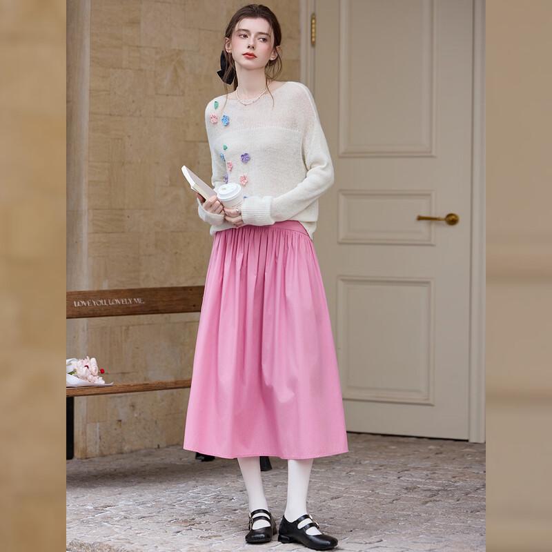 Bailuyu Wool Blend Crochet Floral Sweater