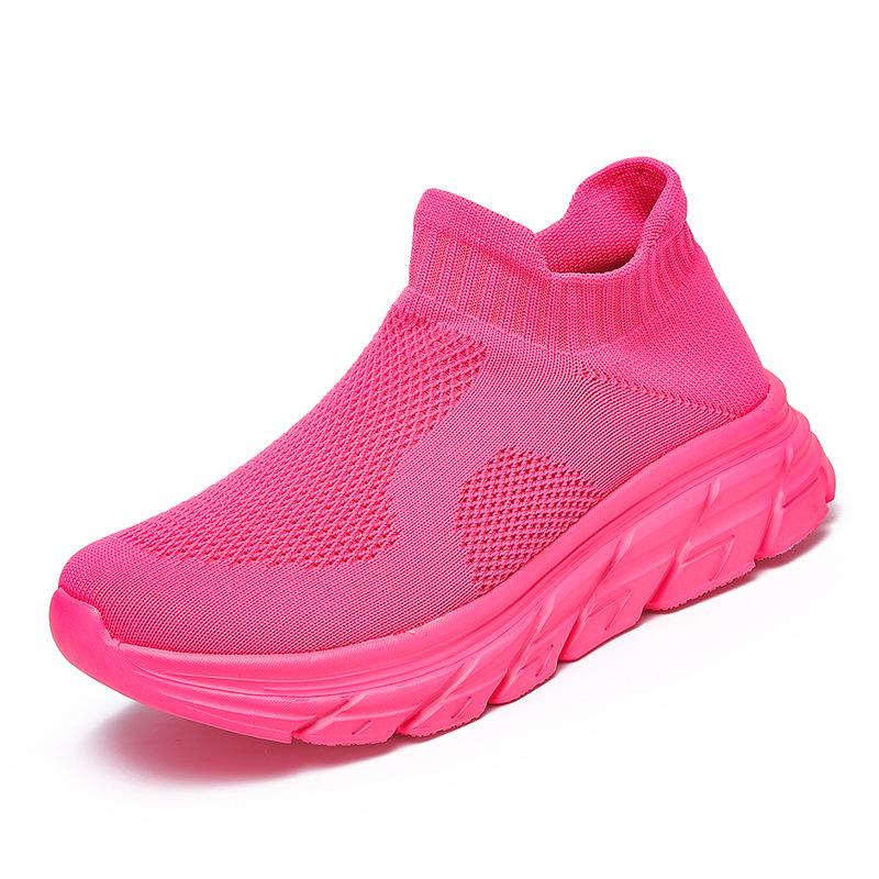 Couple mesh shoes breathable spring autumn and summer casual sports shoes medium trendy dopamine light shoes