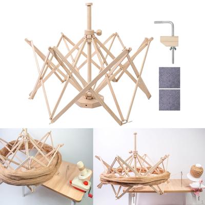 Wooden Umbrella Yarn Winder,Crochet Accessories,Sturdy,Lightweight,Knitting Holder,Portable for