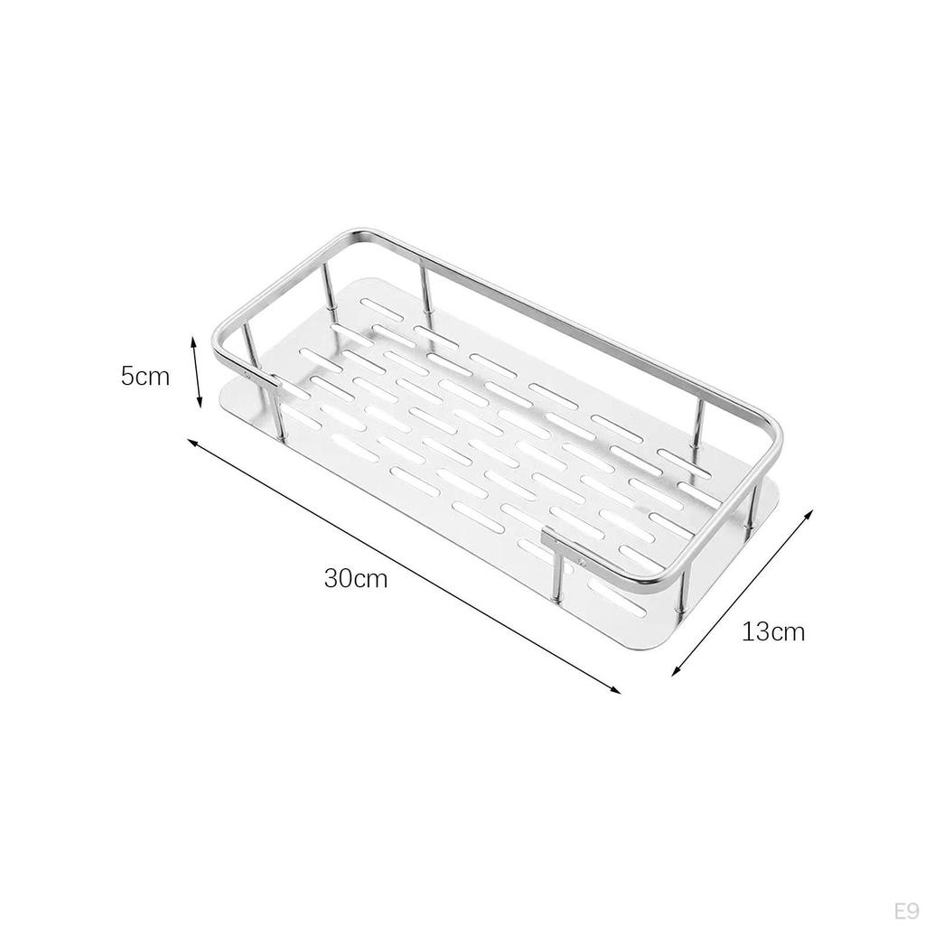 Bathroom Organizer Shelf Shower Shampoo Rack Wall Mounted Storage Holder Inside Shelves