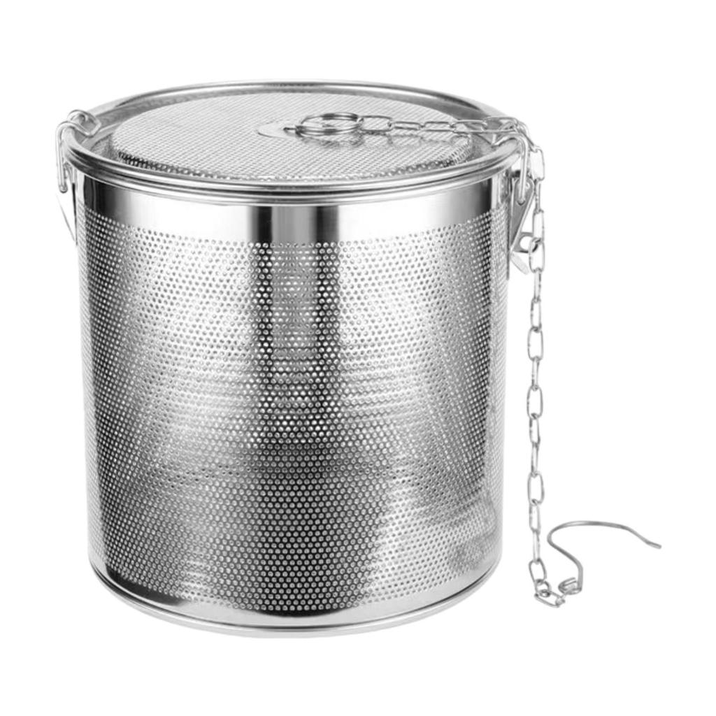 Seasoning Filter Brewing with Chain Hook Loose Leaf Tea Steeper Teaware Tea Filter Spice Stainless Steel Seasoning Strainer