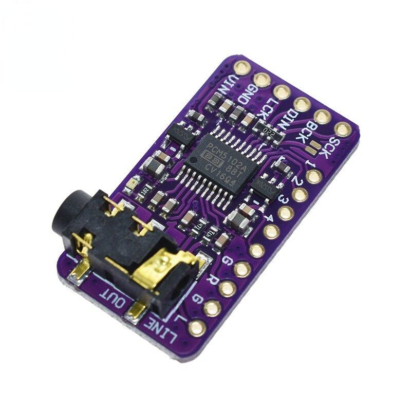 Interface I2S PCM5102A DAC Decoder GY-PCM5102 I2S Player Module For Raspberry Pi pHAT Format Board Digital PCM5102 Audio Board