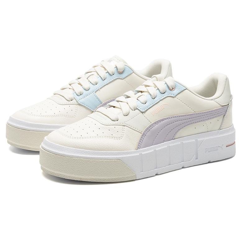Puma Cali Court Lth Comfortable Durable Low-Top Sneakers Women Sneakers Blue Purple Beige 393802-07