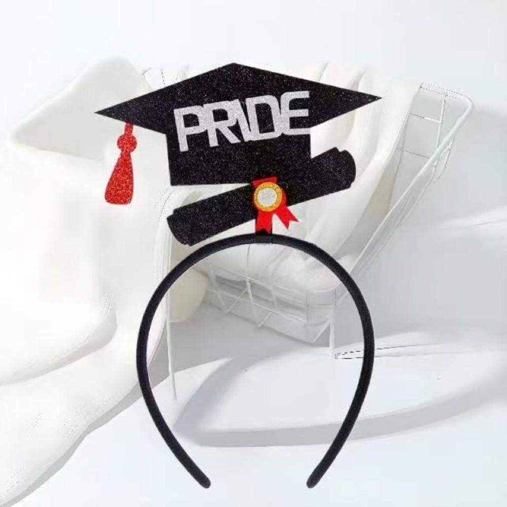 Celebrate Graduation Cap Headband Non-slip Graduation Hat Hairband  Elementary School